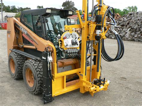 skid steer drill attachment for rock|skid steer well drilling attachment.